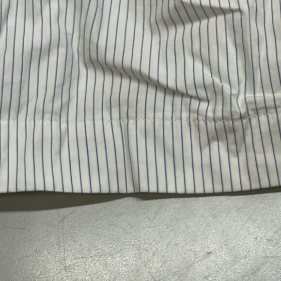 G. Label by Goop Women's Shorty Boxer Shorts White/Blue Stripe Size 0 - Picture 2 of 6